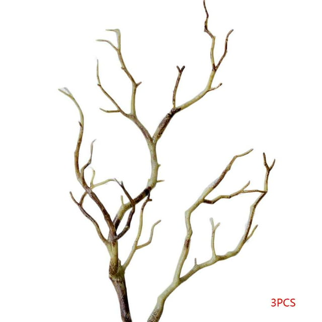 3Pcs Large Wedding Decoration Branch Simulation Plastic Dried Tree Branches Simulation Tree Branches Artificial Fake Foliage Plant Xingzhi