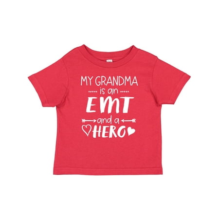 

Inktastic My Grandma is an EMT and a Hero Gift Baby Boy or Baby Girl T-Shirt