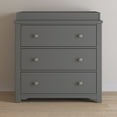 thumbnail image 4 of Child Craft Harmony 3 Drawer Dresser with Removable Changing Table Topper for Nursery or Bedroom, (Brushed Pebble), 4 of 7