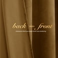 thumbnail image 6 of NICETOWN Velvet Blackout Curtains for Bedroom, Thermal Insulated Noise Reducing Energy Efficiency Privacy Luxury Velvet Curtains Room Darkening Rod Pocket Drapes, Gold Brown, 52"x108", 2 Panels, 6 of 7