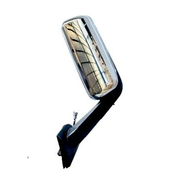 TORQUE Door Mirror w/Chrome Cover for 2018  Freightliner Cascadia Semi Trucks Passenger Right Side RHD (TRFRCA1401D)
