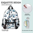 thumbnail image 5 of Police and Checkered White Pattern Backpack for School, Cute School Bag with Adjustable Shoulder Straps and Padded Back, 15.25"x11.5"x5.25", 5 of 5