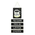 thumbnail image 1 of Placas De Café Cafetería Cocina Al Aire Libre Letrero De Madera Puertas Letrero De Puerta Interior Negro Sunnimix Placa de café, 1 of 8