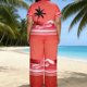 thumbnail image 5 of Set de Lavado Corporal de Manga Corta Impresa de las Mujeres Cuello Redondo con Pantalones a Juego Dos Piezas de Vestido de Verano de Primavera Casual, 5 of 7