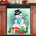 thumbnail image 4 of Clearance! Border Locker Dishwasher Christmas Snowman Refrigerator Magnet Magnet, 4 of 4