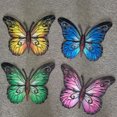 thumbnail image 2 of Mariposa de hierro forjado, decoración para colgar en la pared del hogar, Hardware, colgante artesanal, amarillo, 2 of 9