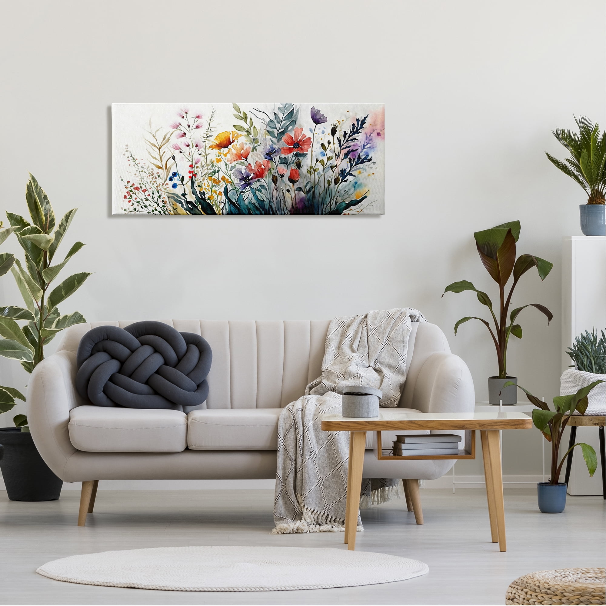 Stupell Industries Bold Floral Hues Blooming Nature Botanical & Floral Painting Gallery Wrapped Canvas Print Wall Art