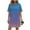 Light Blue, variant on Taqqpue Women's Summer Short Sleeve Mini Dress Casual Crew Neck Loose T Shirt Dresses Plus Size Sundress with Pockets for Women