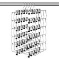 thumbnail image 2 of USTECH 5 Pack – 6-Tier Skirt Hangers with Clips, Space-Saving Closet Organizer for Pants, Shorts, Skirts & Leggings, Durable Non-Slip Hangers with 360° Rotating Hook, 2 of 11