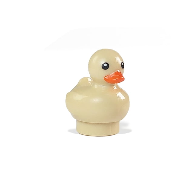 Accesorios de decoración de bloques de construcción de partículas pequeñas Casa de pato Nido de pato animal Cobertizo de pato Granja de patos amarillos Ensamblado Neutral
