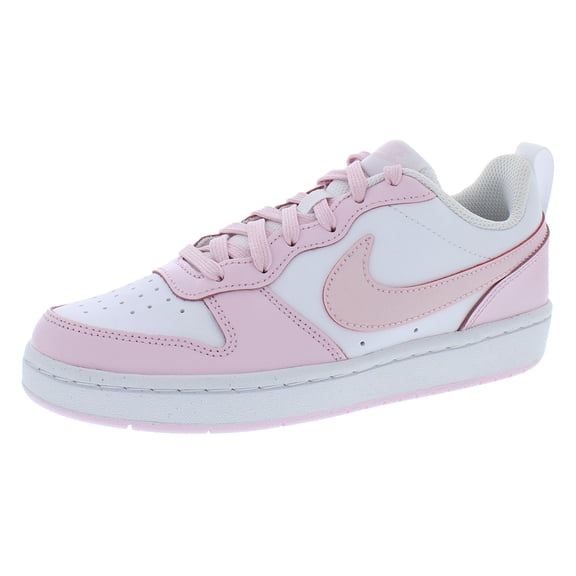 Nike Court Borough Low 2 SE GS Girls Shoes Size 7, Color: White/Pink Foam
