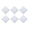 thumbnail image 2 of 6x pañuelos de encaje blanco, cuadrados de bolsillo, pañuelos blancos, pañuelos de boda para manualidades, 2 of 9