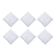 thumbnail image 2 of Paquete de 6 pañuelos de encaje blanco liso, cuadrados de bolsillo, pañuelos de boda de 24,5 cm, pañuelos blancos para manualidades, suministros de bo, 2 of 9