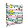 thumbnail image 2 of Bingfone Space Doodle Linen Throw Pillow Covers Cushion Case Pocket Button Vintage Farmhouse Pillowcase For Sofa Couch Bed 16"X16", 2 of 9