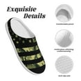 thumbnail image 5 of Daiia American Flag Camo Print Women’s Fuzzy Slippers Memory Foam Lightweight House Shoes Cozy Loafer Flannel House Shoes-42/43, 5 of 7