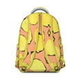 thumbnail image 3 of Lightweight School Backpack with Retro Lemon Design Cute and Stylish Bag Featuring Yellow Fruit and Modern Floral Print, 3 of 6