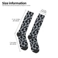thumbnail image 4 of Fotbe Flower print Women's Men's Novelty Crew Socks Cotton Socks Knee High Socks for Walking,Running,Nurses,Pregnancy, 4 of 8