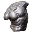 thumbnail image 3 of Estatua de torso masculino, figura escultórica, adorno de mesa para sala de estar. Oxidación, 3 of 8