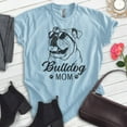 thumbnail image 2 of English Bullog Mom T-shirt, Unisex Women's Shirt, English Bulldog Owner, Cool Dog Mom Gift, Heather Light Blue, X-Large, 2 of 6