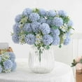 thumbnail image 3 of Hanging Baskets with Artificial Flowers for Plants Outdoor Simulation Artificial Flower 7 Bouquets 45cm Height, Table Tennis Chrysanthemum Outdoor Flowers for Indoor Hanging Decor, 3 of 4