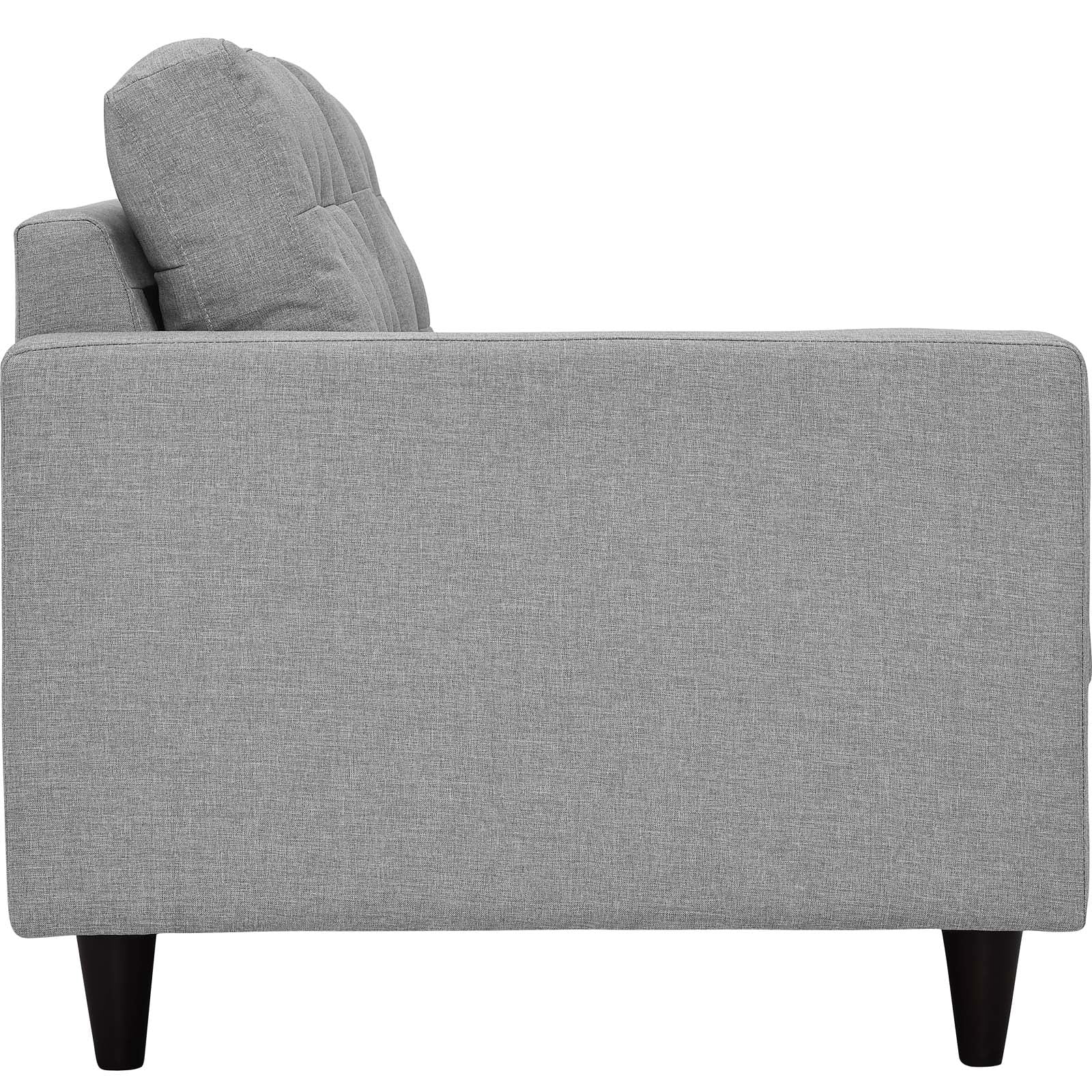 Modway Empress 2 Piece Upholstered Fabric Right Facing Sectional, Multiple Colors