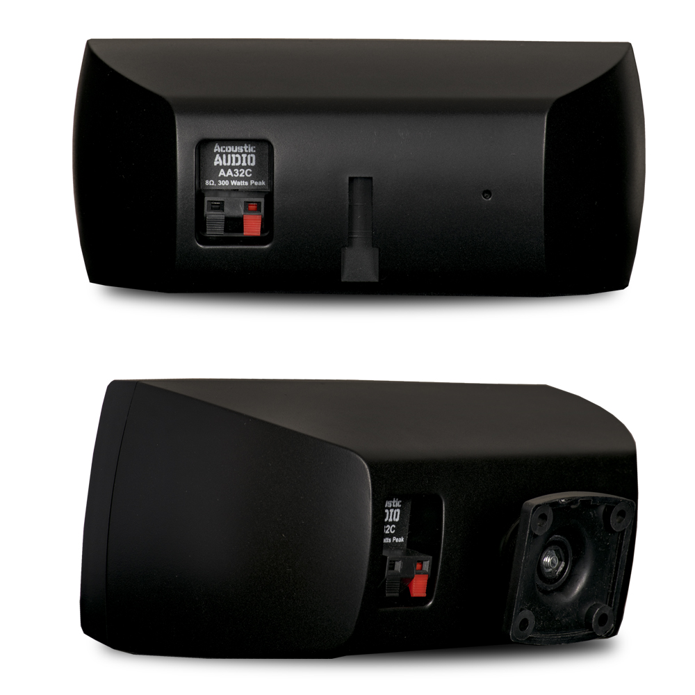 Acoustic Audio AA32CB Mountable Indoor Center Speaker 300 Watts Black Bookshelf - image 3 of 4