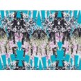thumbnail image 2 of Zelouf Silky Cdc Print  , Sewing, DIY, Crafts Fabric by the Yard, 767 Turkis/orch, 3 Yard, 2 of 2