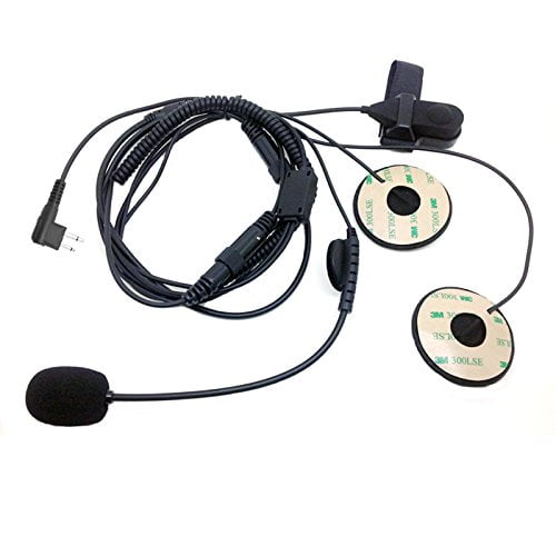 Half Face Helmet Headset Microphone for Motorola two way radio DTR410