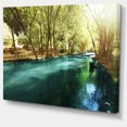 thumbnail image 2 of Beautiful Small River in Forest - Landscape Canvas Art Print, 2 of 3
