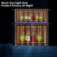 thumbnail image 4 of Apples Kitchen Window Curtains Valance and Tier Set 36 Inch Farmhouse Fruits Rod Pocket Short Tier Curtain, Vintage Small Drapes for Kitchen Decor, 4 of 6