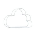 thumbnail image 2 of Kingtowag (With Metal Cloud Shape for Bedroom), Floating Shelves with Metal Cloud Shape, Rustic Storage Shelves for Bedroom and Living Room, Wall Mounted for Books and Decor, White,A, 2 of 4