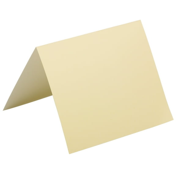 JAM Paper Foldover Cards, 4 3/8 x 5 7/16, Ivory, 25/Pack