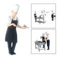 thumbnail image 3 of Les Figurines de Gens 1:64 Modèle de Figures de Chef Forme des Personnes Architecturales Chef Noir, 3 of 8