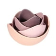 thumbnail image 1 of Fruit Bowl 1 Set Storing Floral Design Useful Lotus Shape Dinner Dish Snack Organizer Tray, 1 of 5