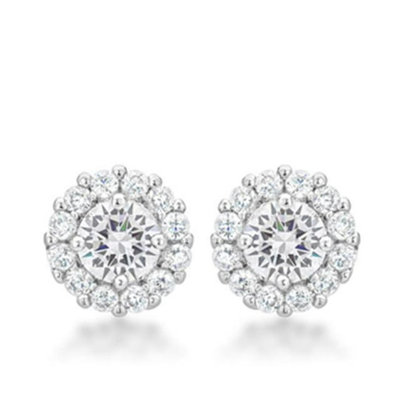 Bella Bridal Earrings In Clear