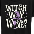 thumbnail image 3 of Instant Message - Witch Way To The Wine - Women's Short Sleeve Graphic T-Shirt, 3 of 6