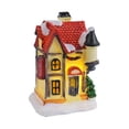 thumbnail image 3 of Artesanías de resina para casas de pueblo con nieve navideña, decoración navideña, decoración de escritorio Estilo O, 3 of 9