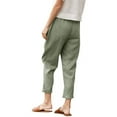 thumbnail image 3 of Elastic Waist Women Casual Pants Capri Ankle Trousers, 3 of 5