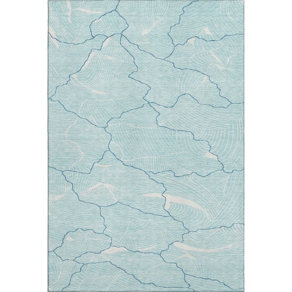 Dalyn Rugs Premium Machine Washable Mayfield AMF1048 Aqua 3' x 5' Rug