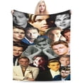 thumbnail image 2 of Blanket Leonardo DiCaprio Soft and Comfortable Wool Fleece Throw Blankets Gift for Home Decoration Sofa Office car Camping Yoga Travel Home Decoration Cozy Plush Beach, 2 of 5