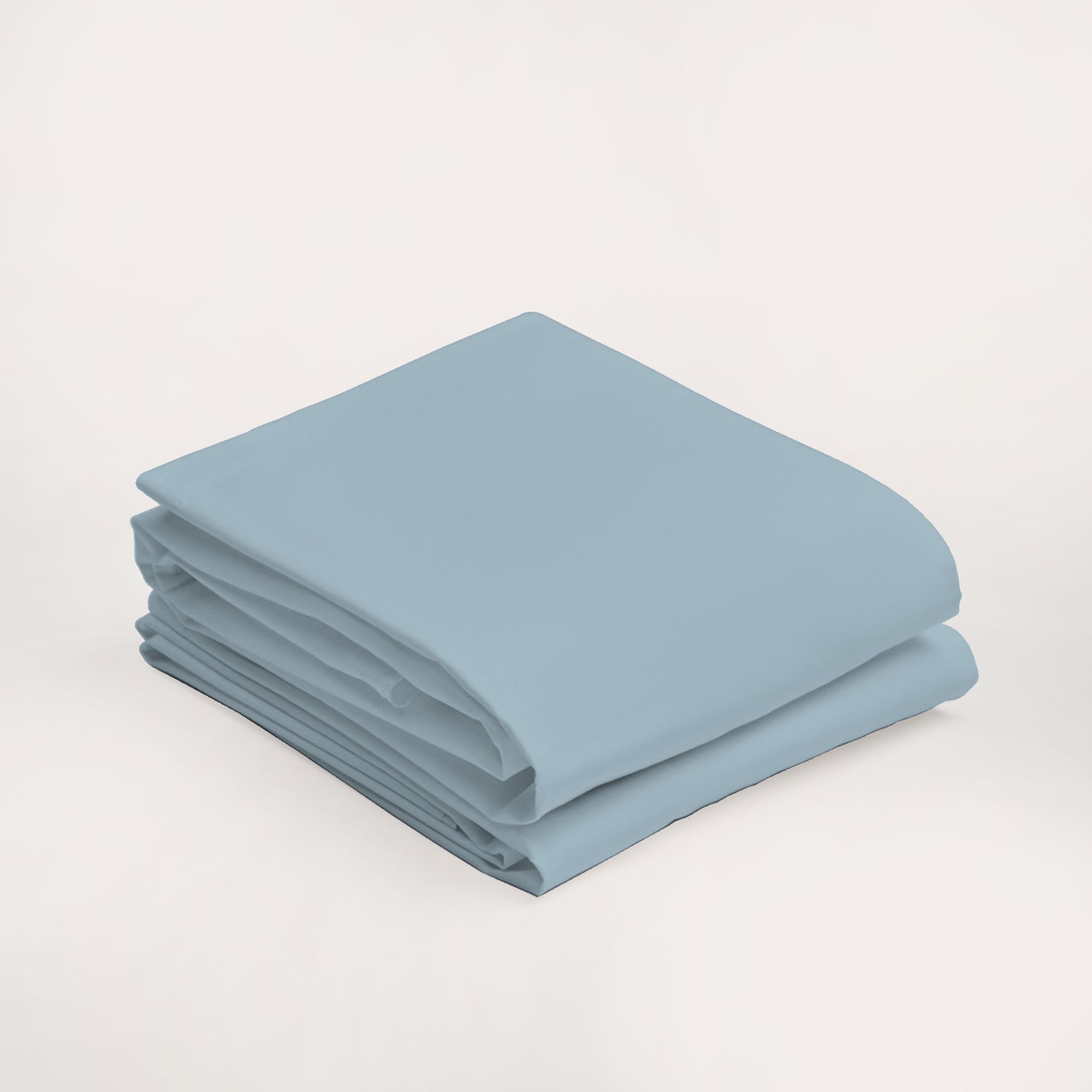 Purity Home 100% Organic Cotton King Aqua Percale Pillowcases, 300 Thread Count Breathable, Super Soft, & Cozy 2-Piece Set