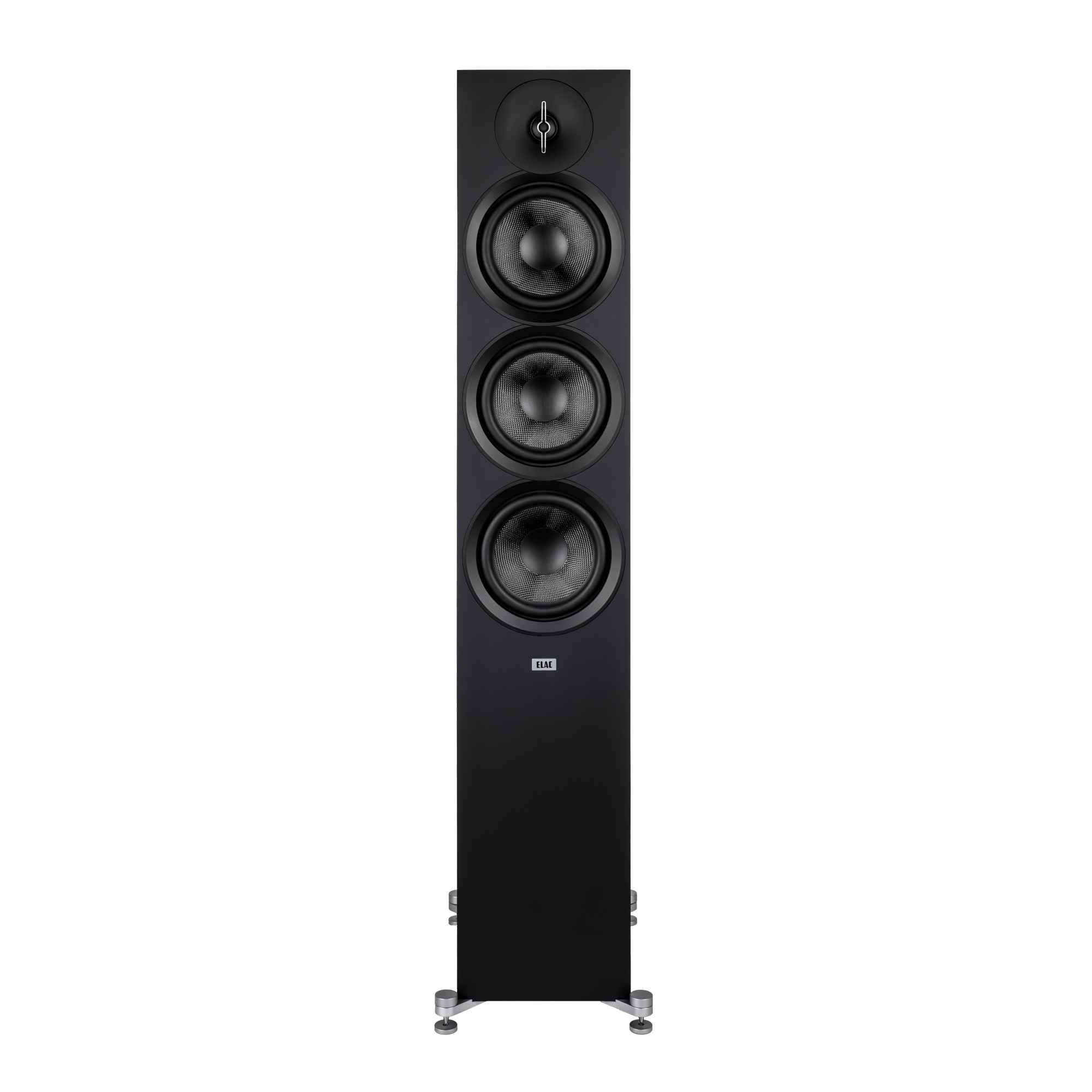 Elac - Two DF63-BK - Debut 3.0 6.5" Floor Speaker - Black and Elac DC63-BK - Debut 3.0 6.5" Center Speaker - Black
