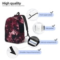 thumbnail image 4 of Honeii Mesmerizing Pink Jellyfish Print Canvas College Laptop Backpack, Durable Rucksack Travel Notebook Bag School Backpack Book Bag for Men Women-Small, 4 of 7
