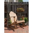 thumbnail image 2 of Kingfisher Lane Traditional Wood Outdoor Rocking Chair in Brown, 2 of 12