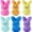 Pure 6, variant on LEWEEN 6 pcs Easter Bunny Plush Toys Decorations Cute Animal Bunny Stuffed Doll Easter Basket Stuffers Gift for Kids (6 inches)