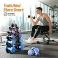 thumbnail image 4 of Dumbbell Rack Stand (Dumbbells Not Included) with Soft Rubber Protection, Ergonomic Handle & Coral-Inspired Style \u2013 Compact Weight Storage Solution, 4 of 8