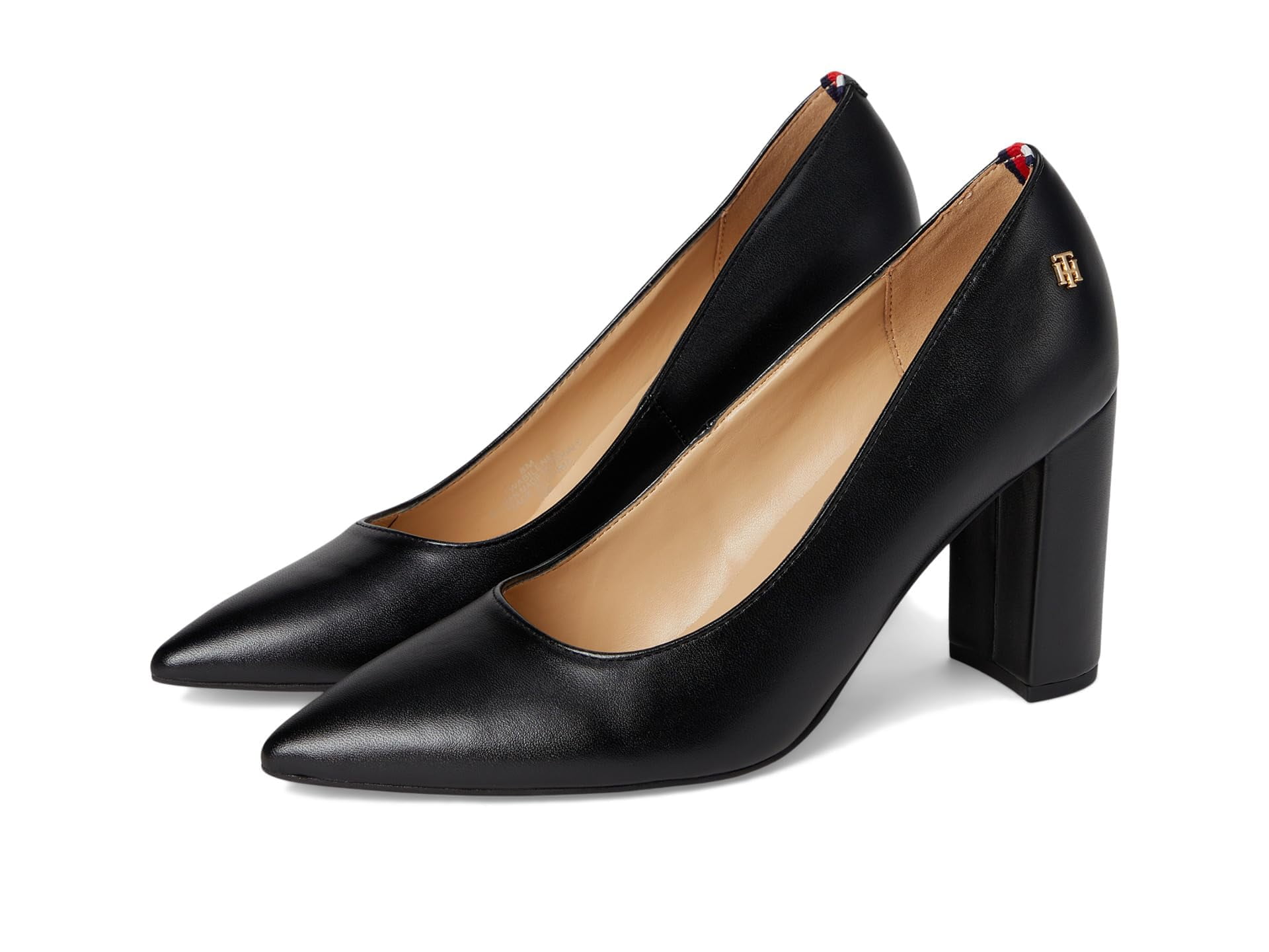 Zapatos Tommy Hilfiger Abilene para mujer, zapatos de tacón negros