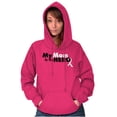thumbnail image 4 of My Mom My Hero Breast Cancer Ribbon Hoodie Sweatshirt Women Men Brisco Brands S, 4 of 6