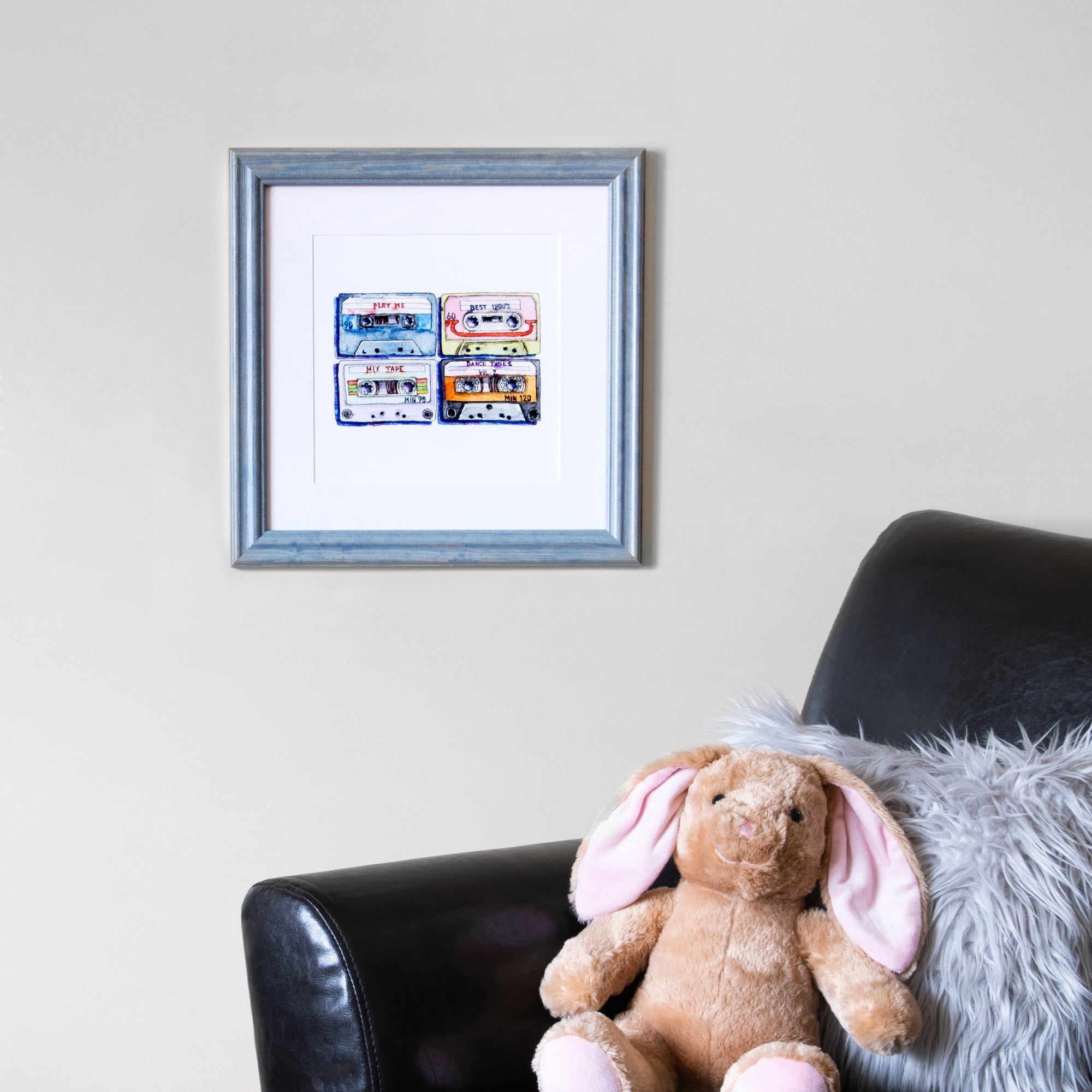 ArtToFrames 18x24 Inch Blue Picture Frame, This Blue Wood Poster Frame is Great for Your Art or Photos, Comes with 060 Plexi Glass (4377)