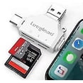 thumbnail image 2 of Lector de tarjetas Micro SD 4 en 1 para Iphone/ipad/android/mac, 2 of 3